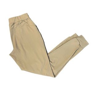 Women's Alphalete Small Leggings Pants Drawstring Khaki Joggers Light Mocha